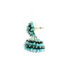 Gehna Jaipur Turquoise & Black Spinel Zircon Beads Jhumki Earrings For Girls & Women GE03-1239 - Image 4