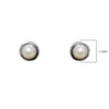 Gehna Jaipur Natural White Pearl Stud Earrings In German Silver  For Girls & Women GE01-1242 - Image 3