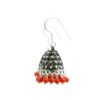 Gehna Jaipur Red Jasper Color Bead Jhumki Earrings For Girls & Women GE03-1243 - Image 5