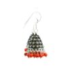 Gehna Jaipur Red Jasper Color Bead Jhumki Earrings For Girls & Women GE03-1243 - Image 4