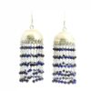 Gehna Jaipur Blue Pyrite Color Bead Jhumki Earrings For Girls & Women GE03-1244 - Image 4