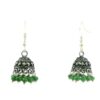 Gehna Jaipur Emerald Zircon Beads Jhumki Style Earrings For Girls & Women GE03-1246 - Image 4