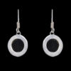 Gehna Jaipur Black Spinel Color Stone Studded Earrings In German Silver  For Girls & Women GE01-1261 - Image 5
