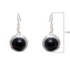 Gehna Jaipur Black Spinel Color Stone Studded Earrings In German Silver  For Girls & Women GE01-1261 - Image 3