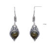 Gehna Jaipur Labradorite Color Stone Studded Earrings In German Silver  For Girls & Women GE01-1262