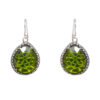 Gehna Jaipur Peridot Color Stone Studded Earrings In German Silver  For Girls & Women GE01-1265