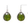 Gehna Jaipur Peridot Color Stone Studded Earrings In German Silver  For Girls & Women GE01-1265 - Image 3