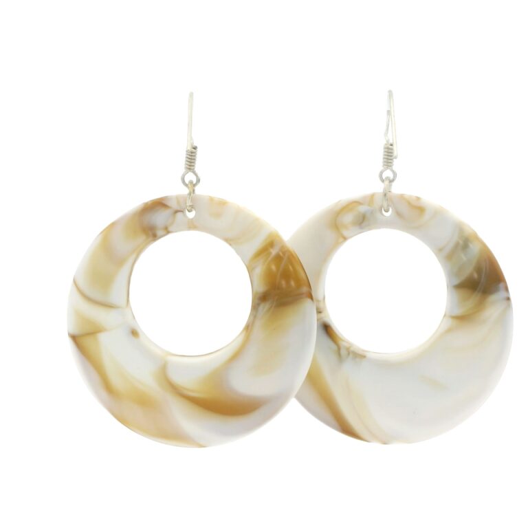 Gehna Jaipur White Color 925 Silver Elegant Swirl Earrings For Girls & Women FE-1266