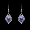 Gehna Jaipur Dumortierite Color Stone Studded Earrings In German Silver  For Girls & Women GE01-1270 - Image 4