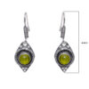 Gehna Jaipur Peridot Color Stone Studded Earrings In German Silver  For Girls & Women GE01-1271