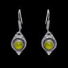 Gehna Jaipur Peridot Color Stone Studded Earrings In German Silver  For Girls & Women GE01-1271 - Image 3