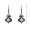 Gehna Jaipur Natural White Moonstone Earrings In German Silver  For Girls & Women GE01-1273