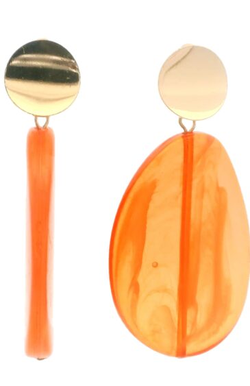 Gehna Jaipur Bold Orange Statement Earrings  For Girls & Women FE-1274