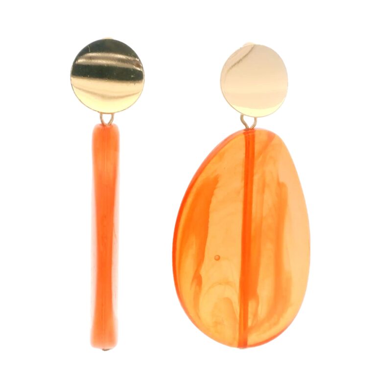 Gehna Jaipur Bold Orange Statement Earrings  For Girls & Women FE-1274