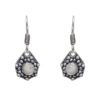 Gehna Jaipur Natural White Moonstone Earrings In German Silver  For Girls & Women GE01-1274