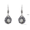 Gehna Jaipur Natural White Moonstone Earrings In German Silver  For Girls & Women GE01-1274 - Image 3
