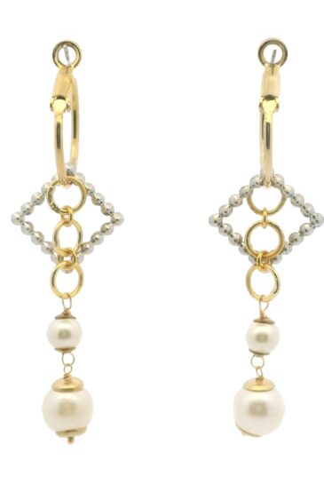 Gehna Jaipur Elegant Gold Pearl Earrings  For Girls & Women FE-1275