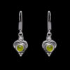 Gehna Jaipur Peridot Color Stone Studded Earrings In German Silver  For Girls & Women GE01-1275 - Image 3