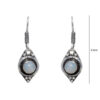 Gehna Jaipur White Moonstone Earrings In German Silver  For Girls & Women GE01-1278