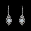 Gehna Jaipur White Moonstone Earrings In German Silver  For Girls & Women GE01-1278 - Image 3