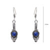 Gehna Jaipur Lapis Lazuli Color Stone Earrings In German Silver  For Girls & Women GE01-1279 - Image 3