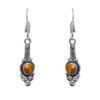 Gehna Jaipur Tiger Eye Color Stone Studded Earrings In German Silver  For Girls & Women GE01-1281