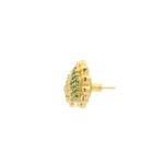 Gehna Jaipur Elegant Emerald Green Floral Earrings  For Girls & Women FE-1281 - Image 4