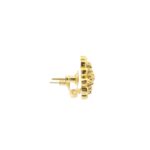 Gehna Jaipur Elegant Emerald Green Floral Earrings  For Girls & Women FE-1281 - Image 3