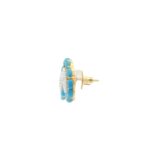 Gehna Jaipur Elegant Turquoise And Pearl Earrings  For Girls & Women FE-1282 - Image 3