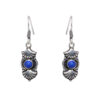 Gehna Jaipur Dumortierite Color Stone Studded Earrings In German Silver  For Girls & Women GE01-1283