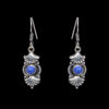 Gehna Jaipur Dumortierite Color Stone Studded Earrings In German Silver  For Girls & Women GE01-1283 - Image 4