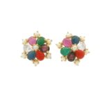 Gehna Jaipur Colorful Stone Studded Earrings  For Girls & Women FE-1285
