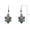 Gehna Jaipur Natural Green Onyx Color Stone Earrings In German Silver  For Girls & Women GE01-1285