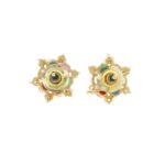 Gehna Jaipur Colorful Stone Studded Earrings  For Girls & Women FE-1285 - Image 4