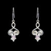 Gehna Jaipur Rose Quartz Color Stone Earrings In German Silver  For Girls & Women GE01-1289 - Image 3