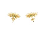 Gehna Jaipur Emerald Ruby & Pearl Studded Colorful Starburst Earrings  For Girls & Women FE-1290 - Image 4