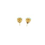 Gehna Jaipur Elegant Turquoise & Peal Studded Flower Earrings  For Girls & Women FE-1291 - Image 5