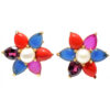 Gehna Jaipur Pearl And Multicolor Stone Studded Earrings  For Girls & Women FE-1296