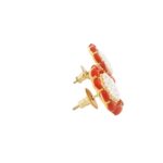 Gehna Jaipur Pearl And Red Jasper Stone Studded Earrings  For Girls & Women FE-1299 - Image 4