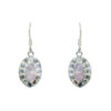 Gehna Jaipur Rose Quartz Color Stone Earrings In German Silver  For Girls & Women GE01-1302