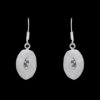 Gehna Jaipur Rose Quartz Color Stone Earrings In German Silver  For Girls & Women GE01-1302 - Image 5