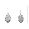 Gehna Jaipur Rose Quartz Color Stone Earrings In German Silver  For Girls & Women GE01-1302 - Image 3