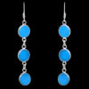 Gehna Jaipur Blue Color Quartz Stone Earrings In German Silver  For Girls & Women GE01-1303 - Image 5