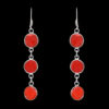 Gehna Jaipur Red Color Quartz Stone Earrings In German Silver  For Girls & Women GE01-1306 - Image 5