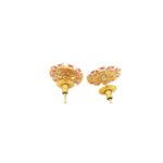 Gehna Jaipur Pearl And Tourmaline Stone Studded Earrings  For Girls & Women FE-1306 - Image 3