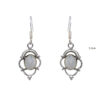 Gehna Jaipur Natural White Moonstone Earrings In German Silver For Girls & Women GE01-1307