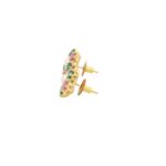 Gehna Jaipur Pearl, Tourmaline, Emerald Stone Studded Earrings  For Girls & Women FE-1307 - Image 5
