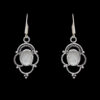 Gehna Jaipur Natural White Moonstone Earrings In German Silver For Girls & Women GE01-1307 - Image 4