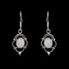 Gehna Jaipur Natural White Moonstone Earrings In German Silver For Girls & Women GE01-1307 - Image 3