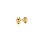 Gehna Jaipur Pearl, Tourmaline, Emerald Stone Studded Earrings  For Girls & Women FE-1309 - Image 4